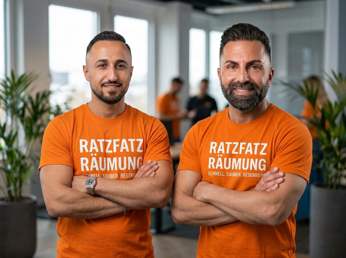 Das Team von RatzFatz Räumung – Samet Celep und Kaan Yaldaz aus Heilbronn